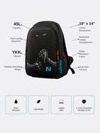 Naught Fighter Backpack specifications 45L capacity laptop compartment