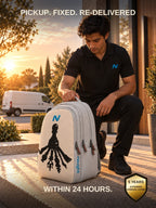 Naught repair promise doorstep pickup repair and re-delivery in 24 hours