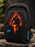 Naught Saviour Backpack 45L water-resistant black backpack front view