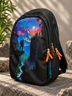 Naught Traveller Backpack 45L water-resistant black backpack front view