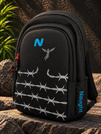 Naught Trend Breaker Backpack 45L water-resistant black backpack front view
